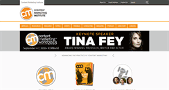 Desktop Screenshot of contentmarketinginstitute.com