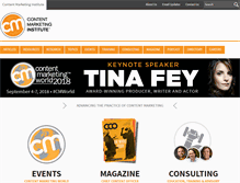 Tablet Screenshot of contentmarketinginstitute.com